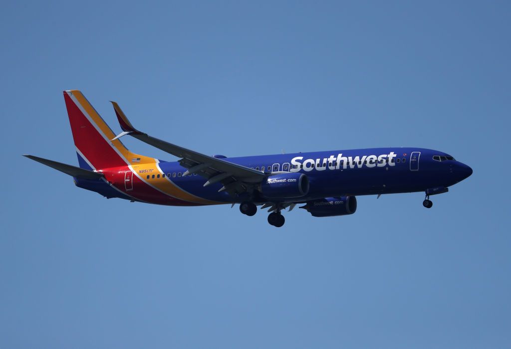 A Southwest Airlines plane.