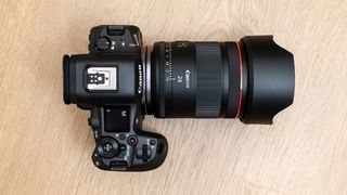 Canon RF 24mm f/1.4L VCM attached to a Canon R5 Mark II