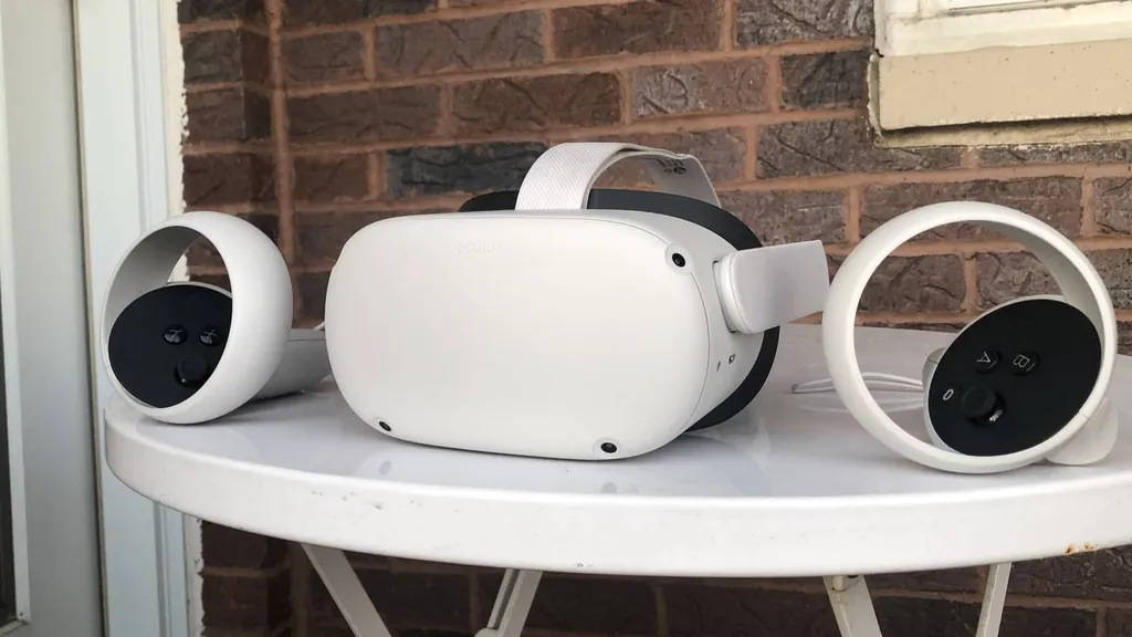 A VR headset 
