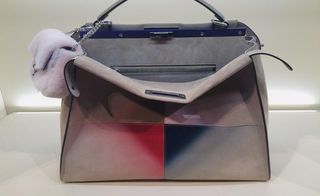 Modern, arty graphic handbag