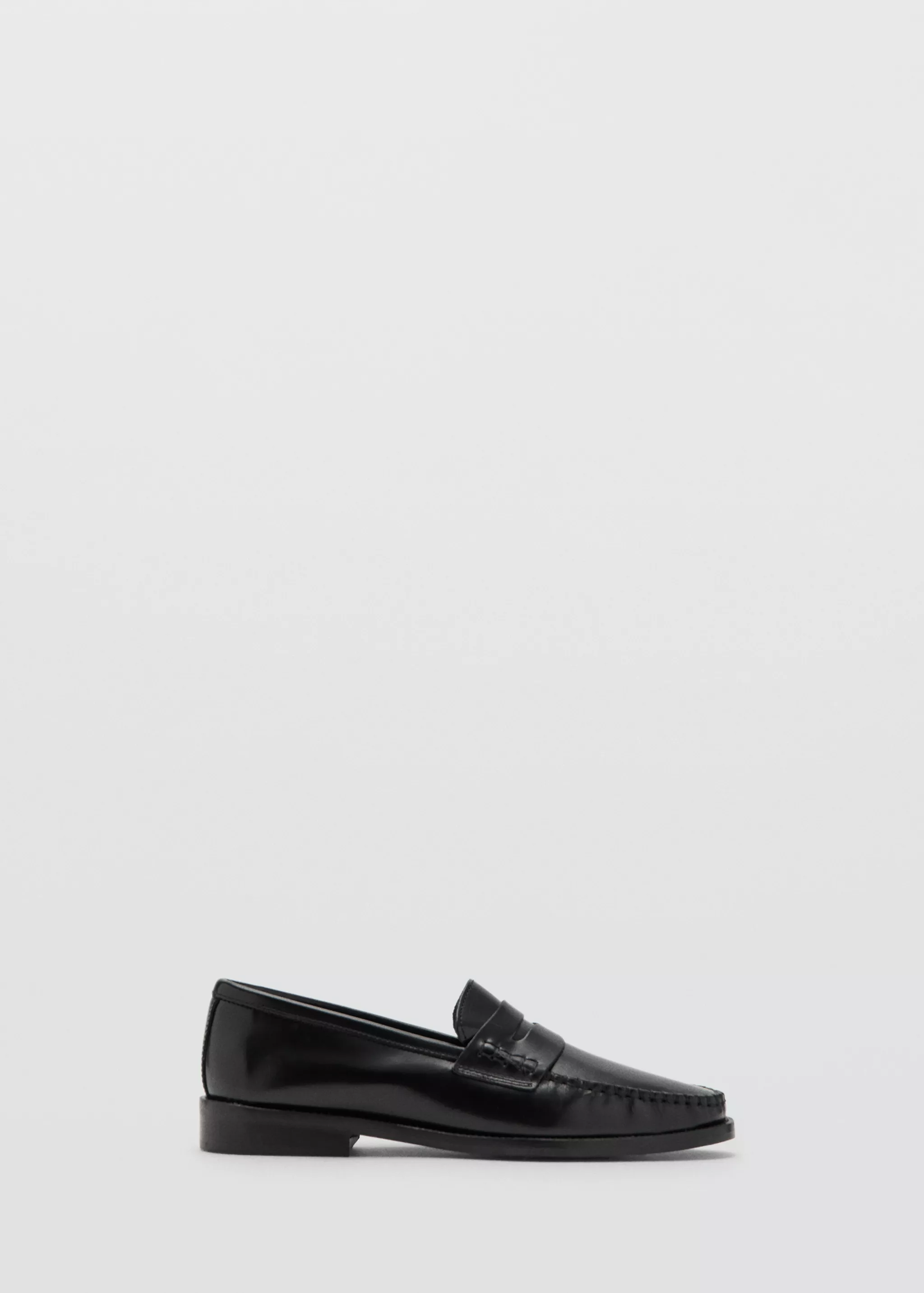 Gathered Leather Moccasin - Women | Mango Usa