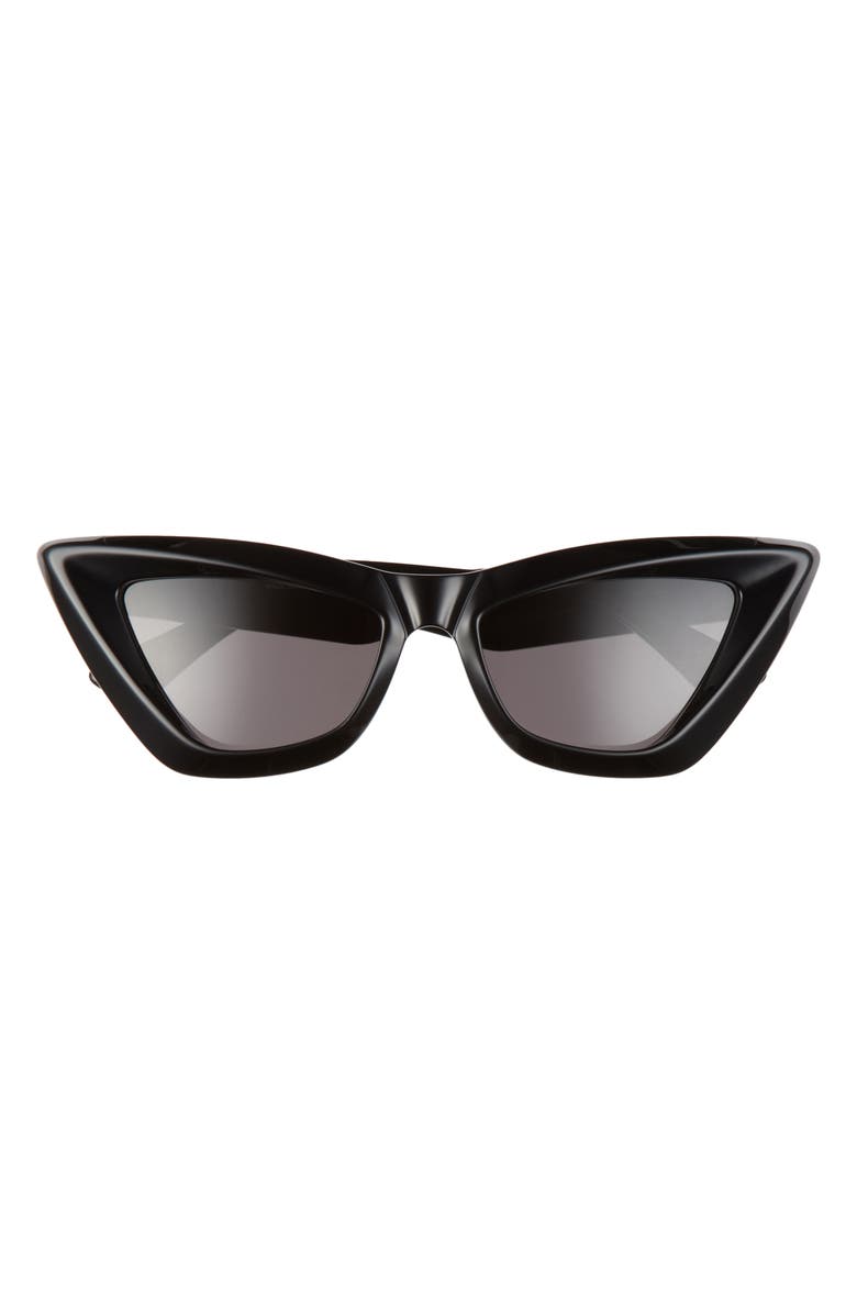 53mm Cat Eye Sunglasses in Black