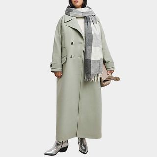 Sage DB Faux Wool Coat