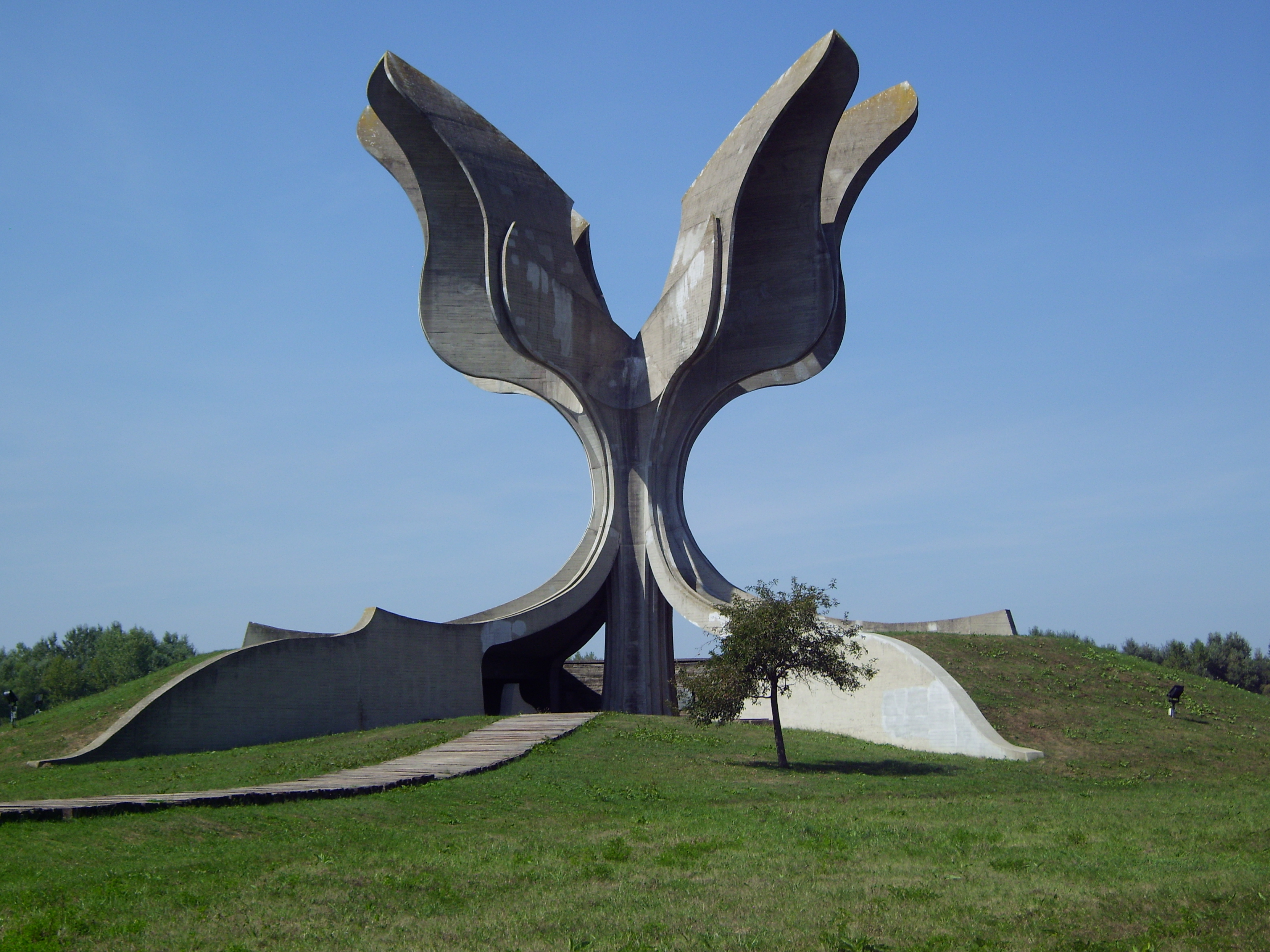 The Stone Flower devoted to the victims to Jasenovac concentration camp, Croatia.