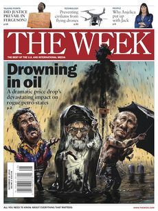World leaders drown in oil on this week's cover of The Week magazine