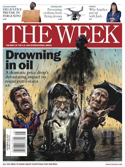 World leaders drown in oil on this week&amp;#039;s cover of The Week magazine