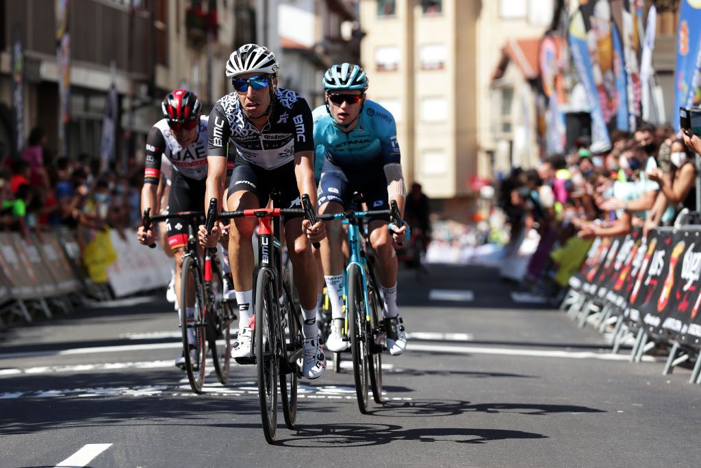 ESPINOSA DE LOS MONTEROS SPAIN AUGUST 05 Fabio Aru of Italy and Team Qhubeka Nexthash at finish lineduring the 43rd Vuelta a Burgos 2021 Stage 3 a 173km stage from Busto de Bureba to Espinosa de los Monteros VueltaBurgos BurgosCycling CapitalMundialdelCiclismo on August 05 2021 in Espinosa de Los Monteros Spain Photo by Gonzalo Arroyo MorenoGetty Images