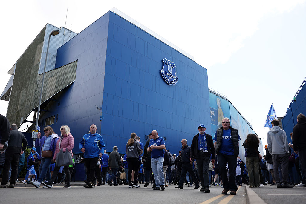 General view of the outside of Goodison Park