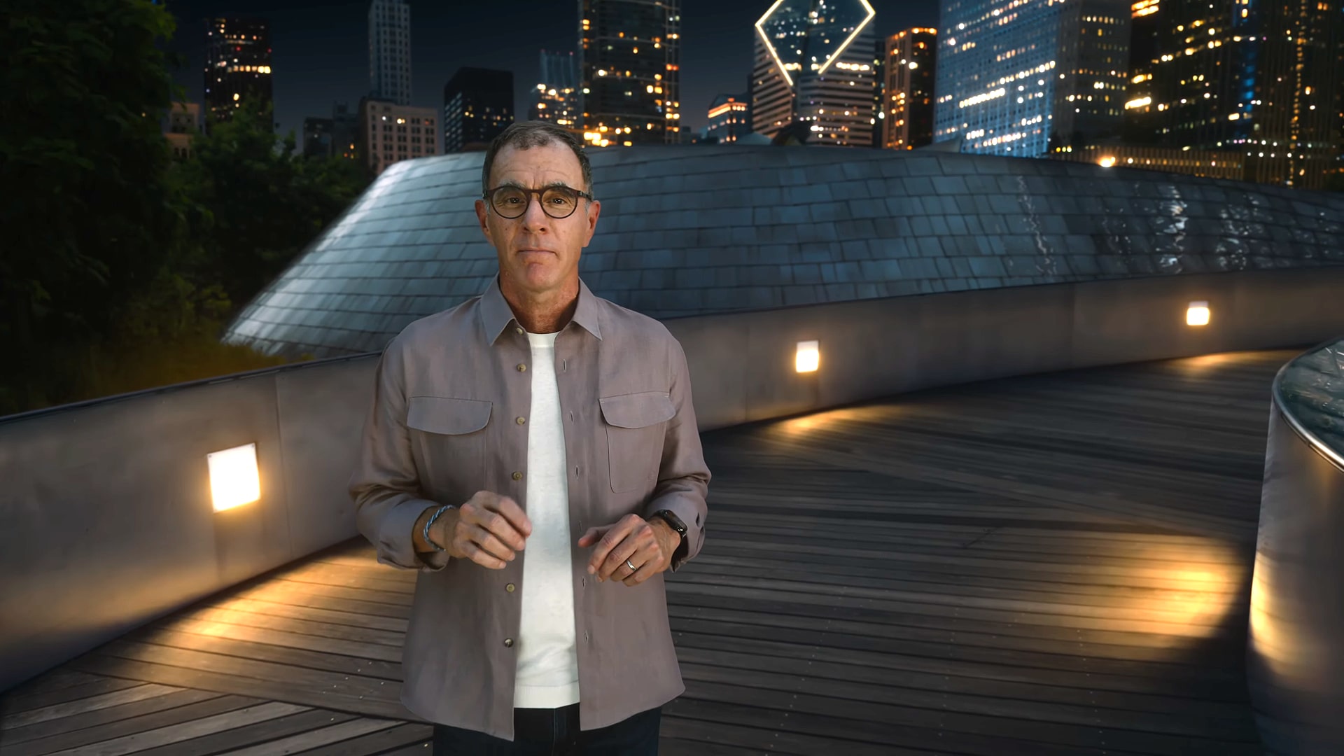 Apple&#039;s Tim Millet discusses the iPhone Air and A19 Pro chip at Apple&#039;s Awe Dropping event in September 2025.