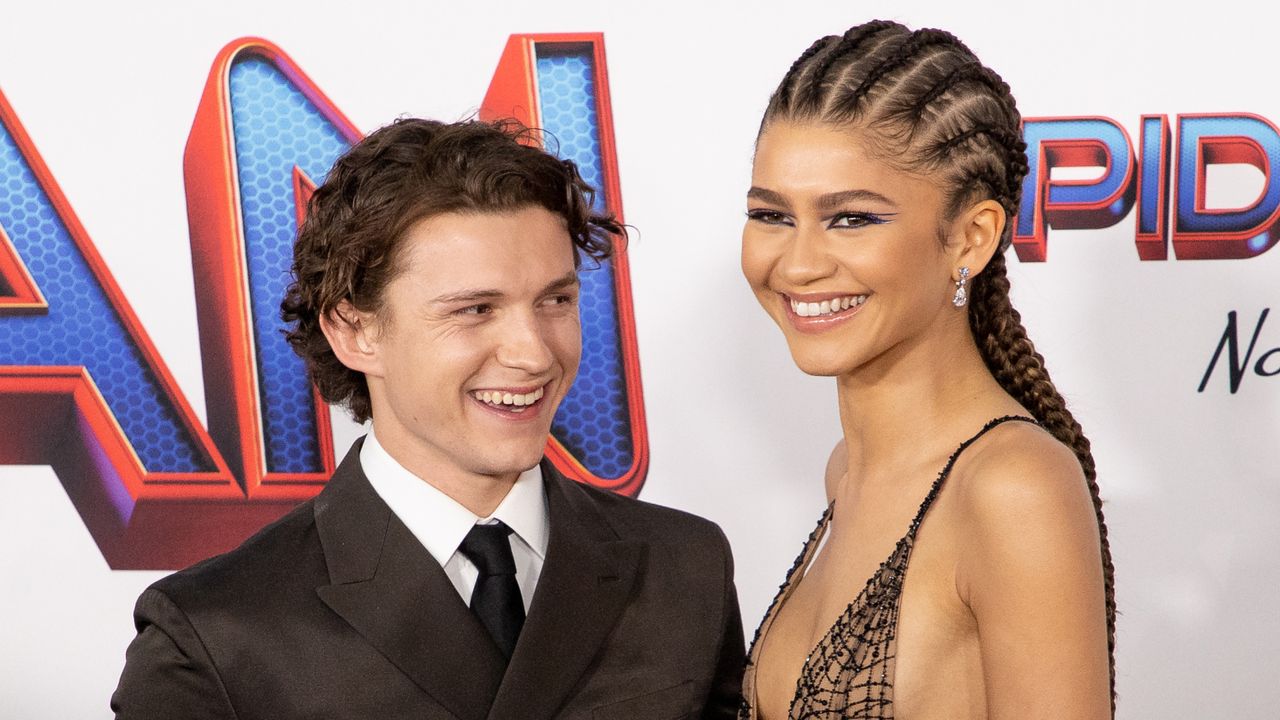 Tom Holland and Zendaya attendsthe Los Angeles premiere of Sony Pictures&#039; &#039;Spider-Man: No Way Home&#039; on December 13, 2021 in Los Angeles, California.