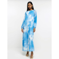 Blue Tie-Dye Long Sleeve Maxi Dress £79/$147