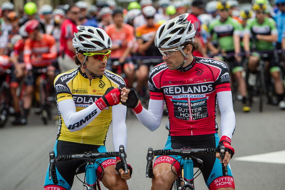 Janier Acevedo (Jamis) and teammate Ruben Companioni ready to start the day