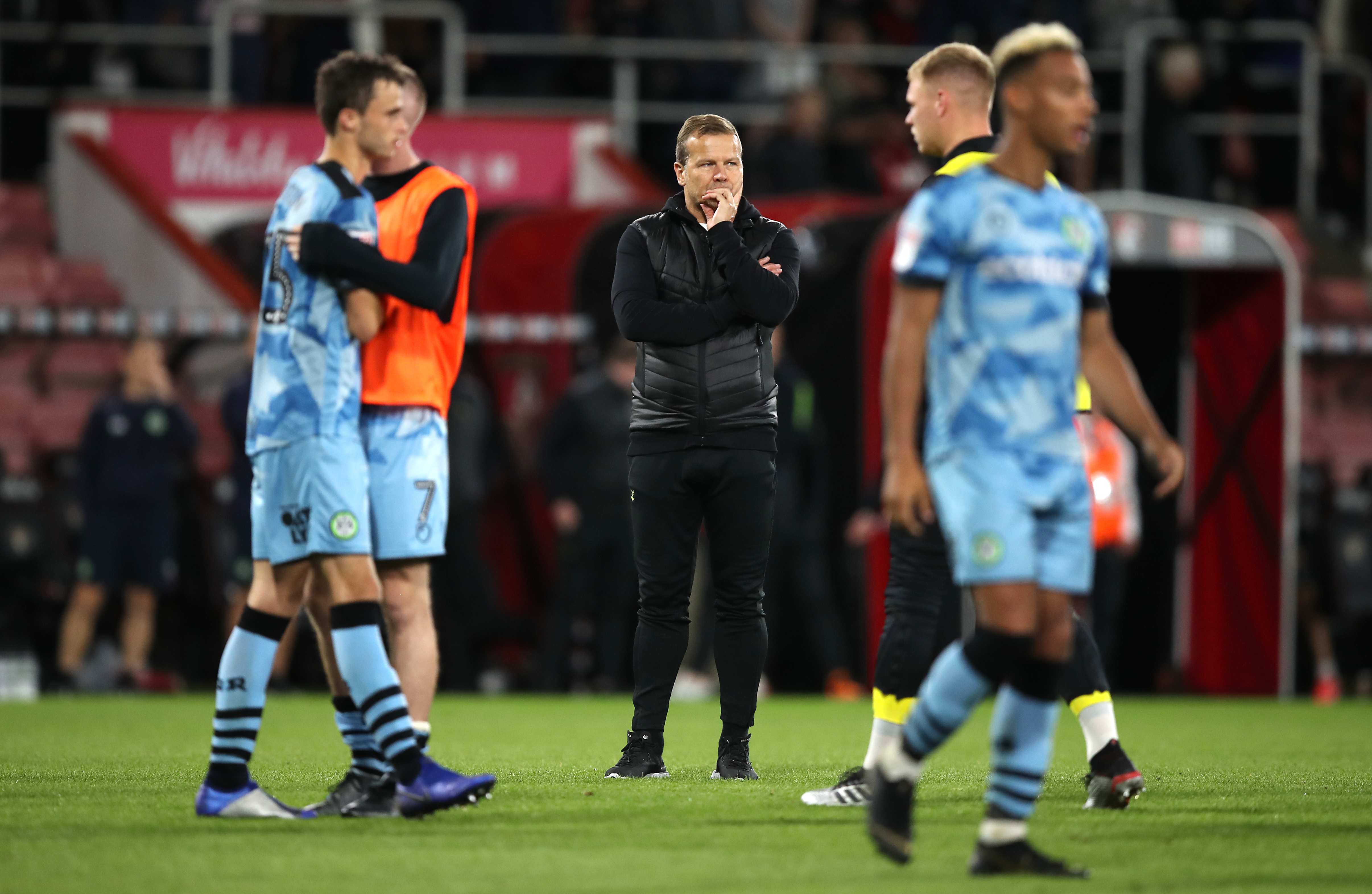 Mark Cooper praised his Forest Green players after their penalty shoot-out defeat to Bournemouth