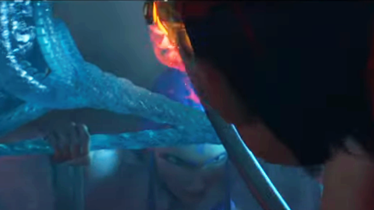 Ne Zha battling Ao Bing in Ne Zha