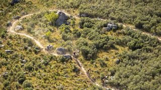 Aerial shot during a stage of the 2021 Absa Cape Epic