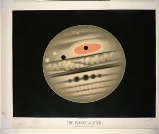 A chromolithograph of the planet Jupiter, observed Nov. 1, 1880, at 9:30 p.m.