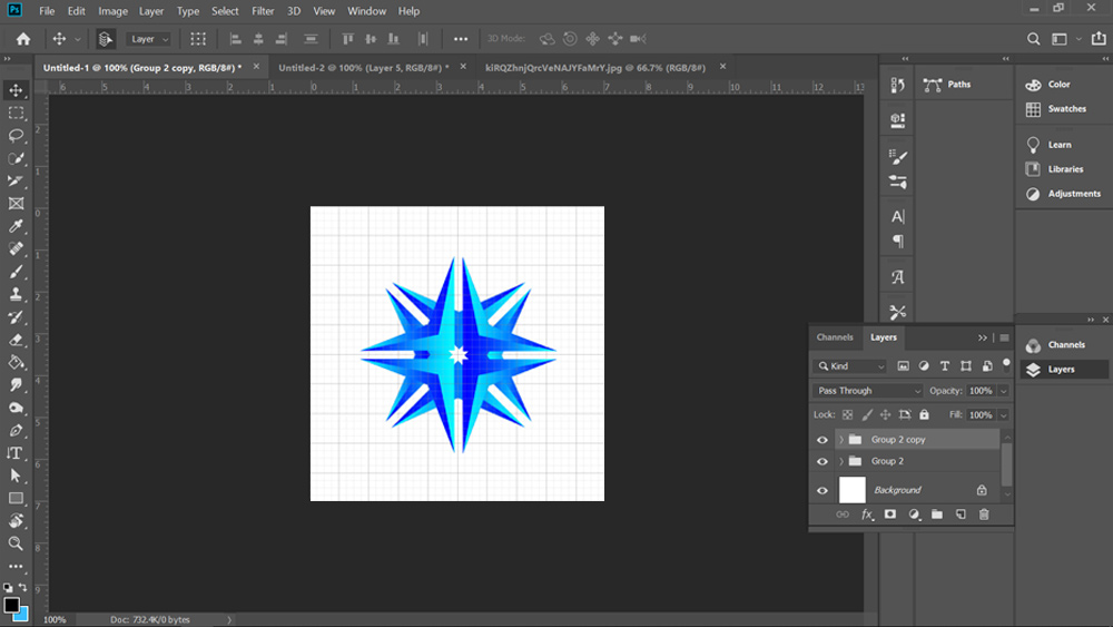 A screenshot showing how to design a logo in Photoshop