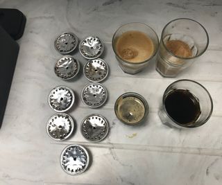 Nespresso Vertuo Lattissima pods and drinks