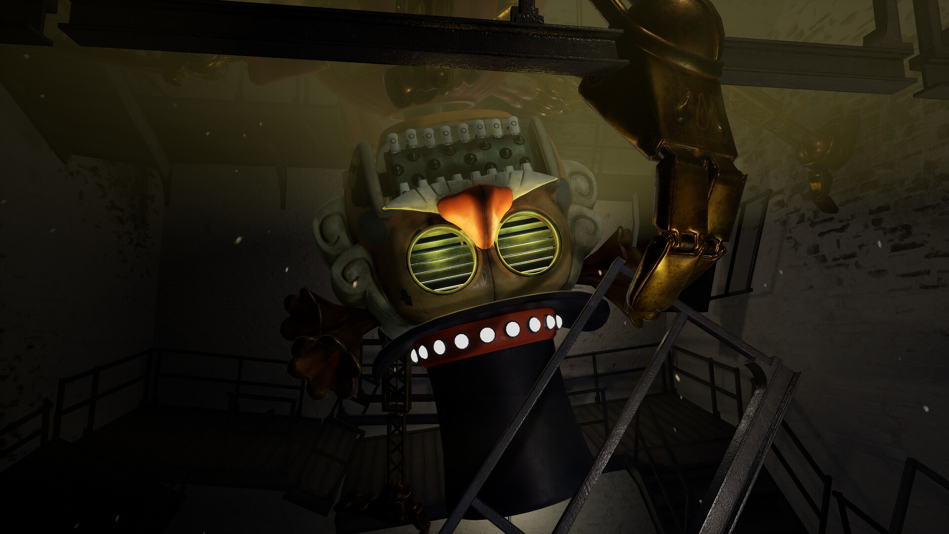 A screenshot of the upcoming PS5 game, Five Nights at Freddy's: Secret of the Mimic.