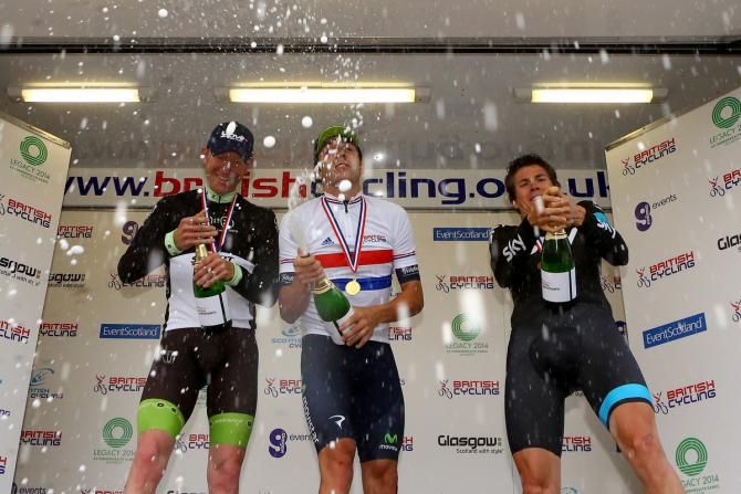 Botrill, Dowsett and Swift open the champagne