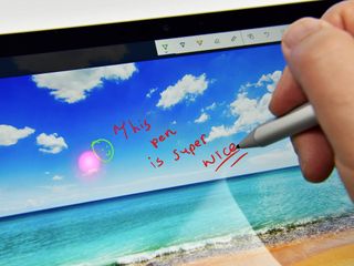 The Surface Pen is an added charge to the overall price. But it sure is sweet.