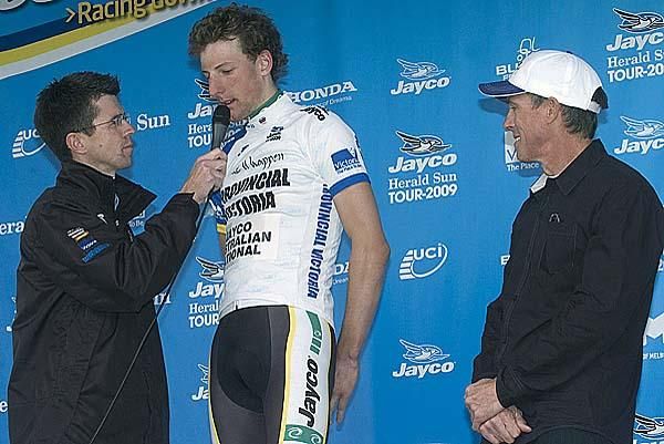 Young talent: Nick Aitken (Jayco Aus National Road Team) remains in the Provincial Victoria best rider under 23 on the tour.