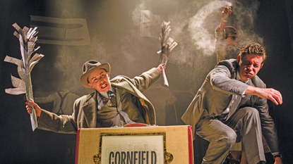 Katy Owen and Ewan Wardrop in North by Northwest at York Theatre Royal.