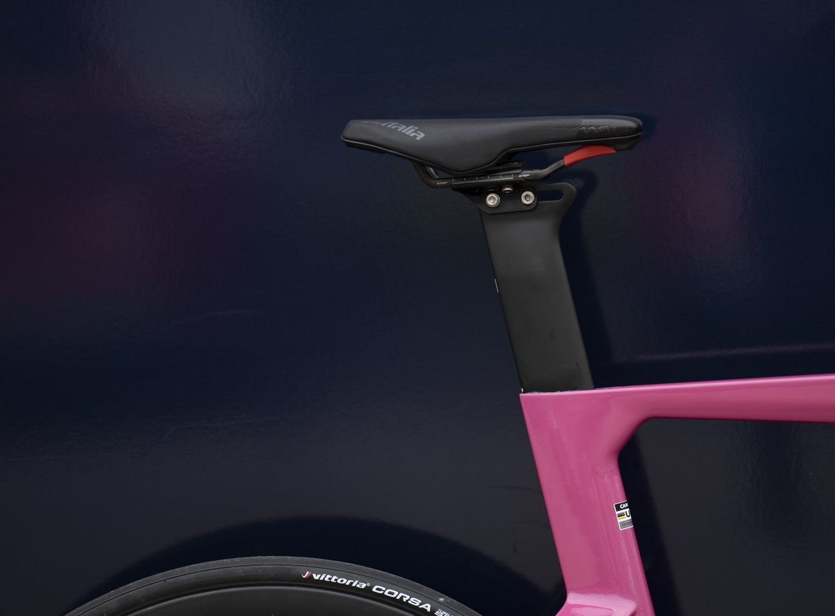 Van der Poel pink bike