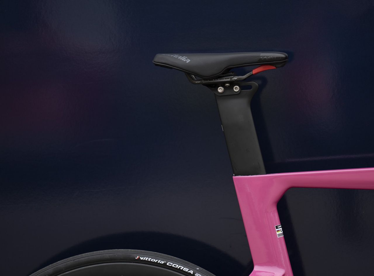 Van der Poel pink bike