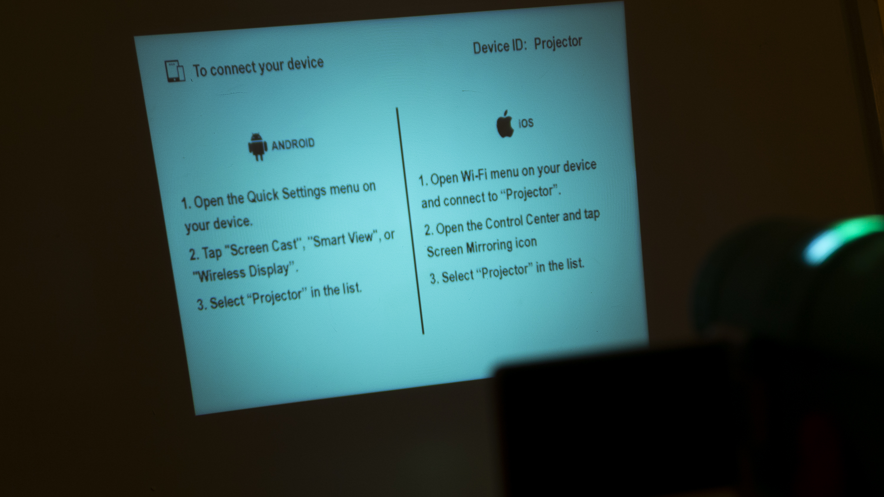 The Photo Creator projector camera projector setup