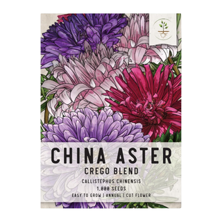 A sachet of aster seeds