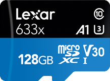 Lexar 633X 128GB MicroSD Card