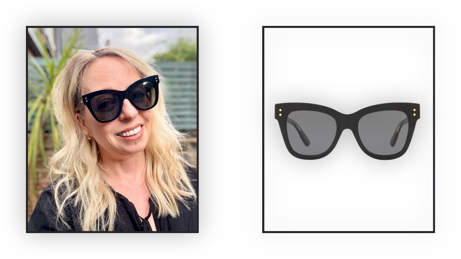 Woman wearing sunglasses