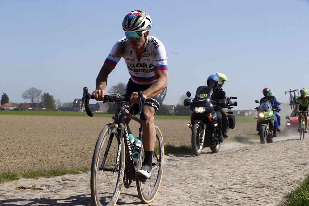Juraj Sagan rides the cobbles