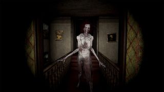 A demon walking through a hallway