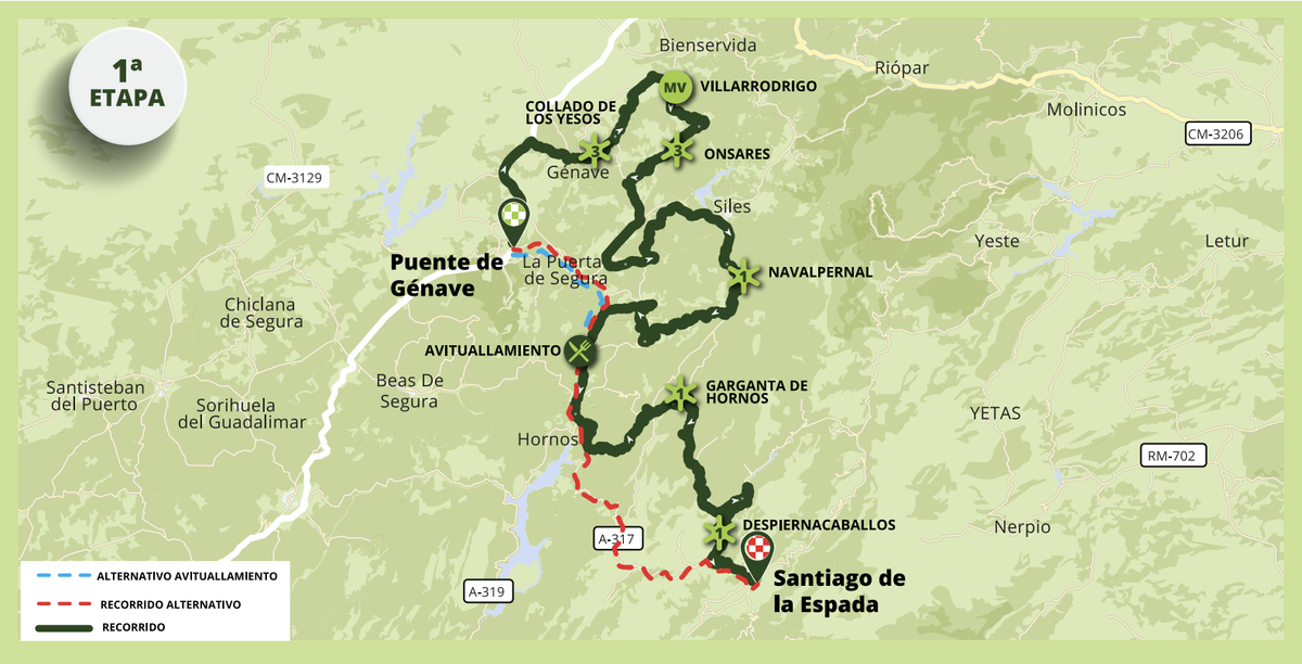 Maps and profiles for the 2023 Vuelta a Andalucia Ruta del Sol