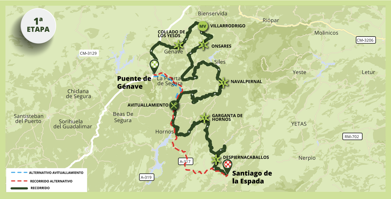 Maps and profiles for the 2023 Vuelta a Andalucia Ruta del Sol
