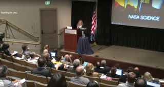 NASA Chief Scientist Ellen Stofan argued for the scientific merits of a human mission to Mars, speaking at a workshop hosted by the National Academy of Sciences (NAS) titled "Searching for Life Across Space and Time."