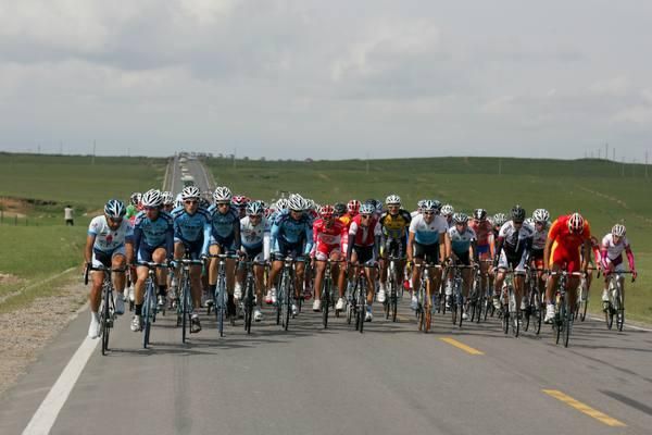 The pace was slow today with most riders saving themselves for the coming tough days.