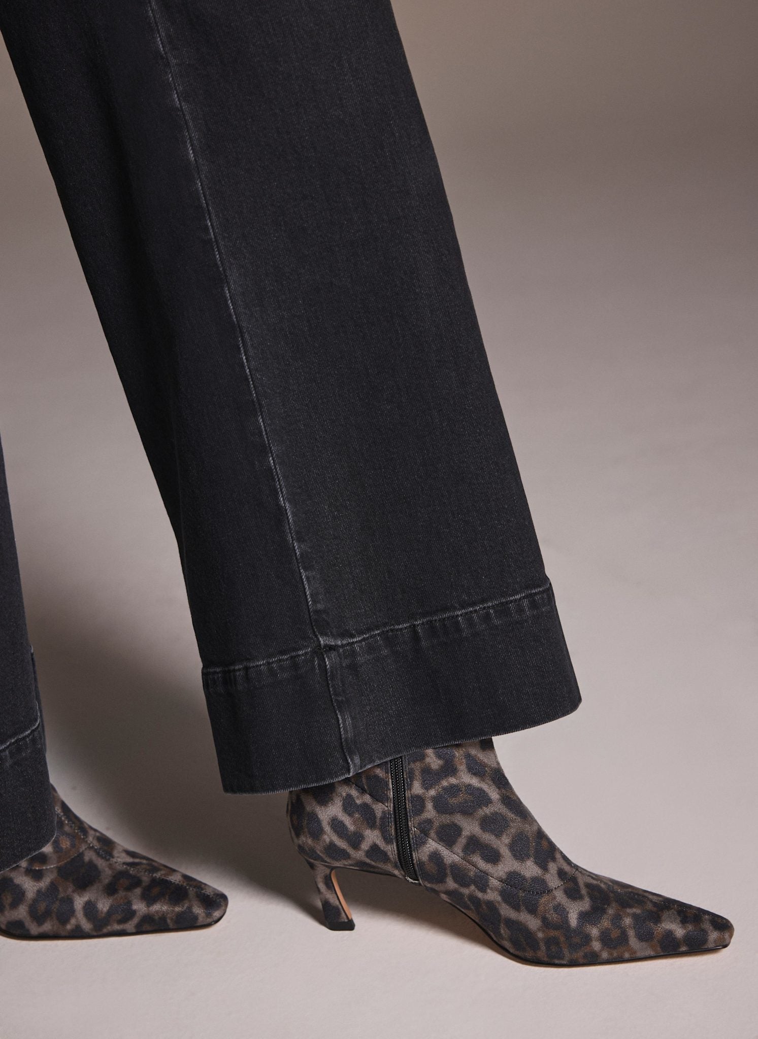 Isla Leopard Print Ankle Boots