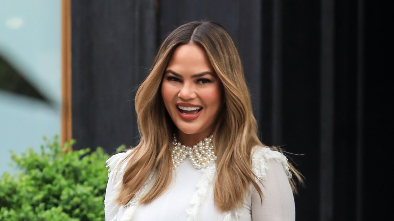 NEW YORK, NEW YORK - MAY 02: Chrissy Teigen is seen at &#039;Today&#039; Show on May 02, 2019 in New York City. (Photo by Say Cheese!/GC Images)