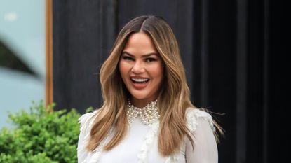 NEW YORK, NEW YORK - MAY 02: Chrissy Teigen is seen at 'Today' Show on May 02, 2019 in New York City. (Photo by Say Cheese!/GC Images)