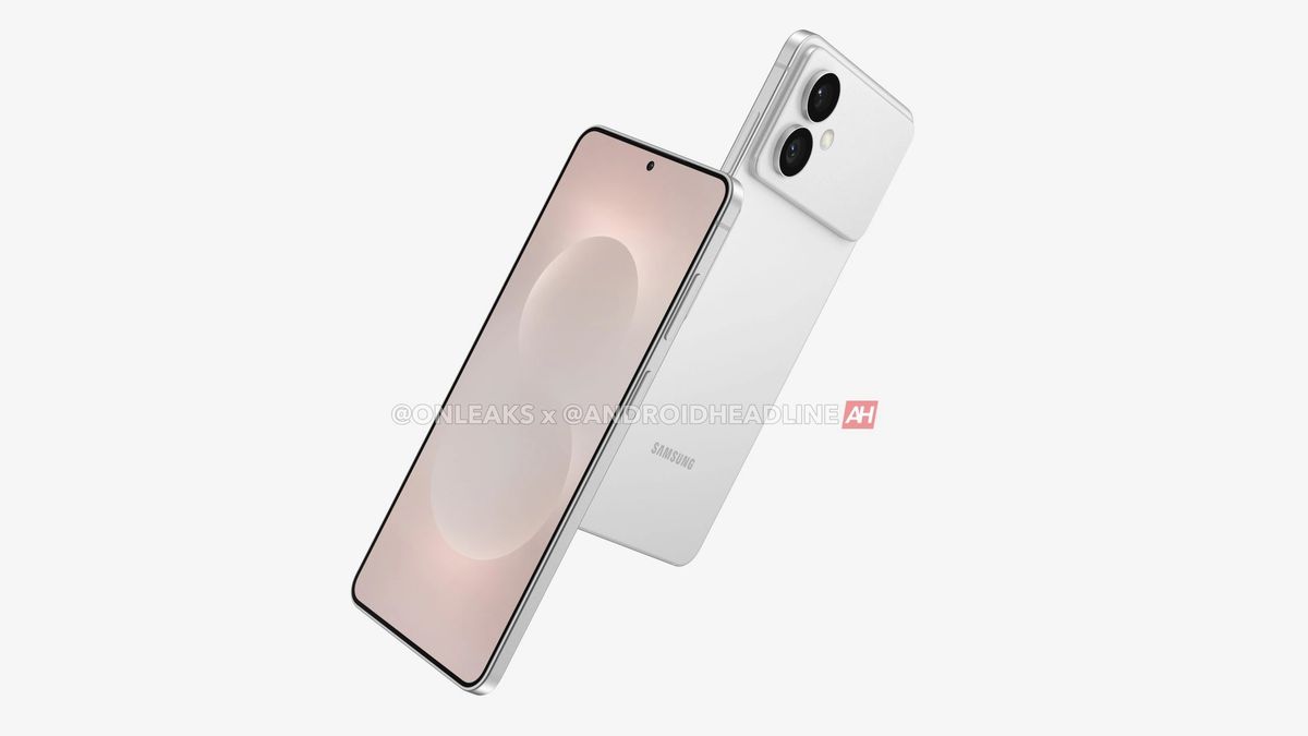 Leaked renders of the Samsung Galaxy S26 Edge