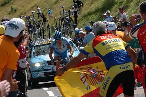 Bernhard Kohl in the action again to finish seventh this time.