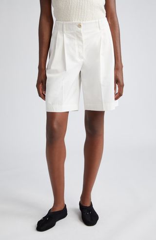 Relaxed Organic Cotton Twill Shorts