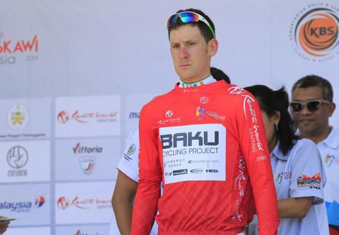 Matt Brammeier in the KOM jersey
