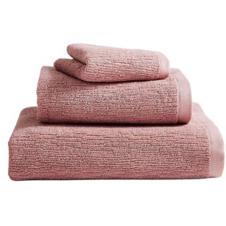 Rose bath towels