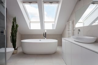 Rooflights in bathroom