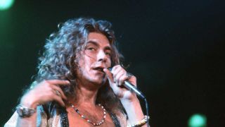 Robert Plant onstage in 1975