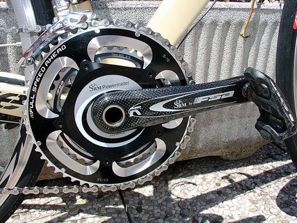 Close up of SRM FSA Powermeter